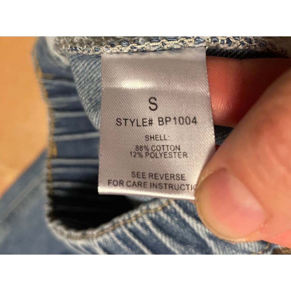 Oli & Hali Love + Stars Buckle Back Wide Leg Baggy Jeans Flare sz L Art-to-Wear - Picture 15 of 15